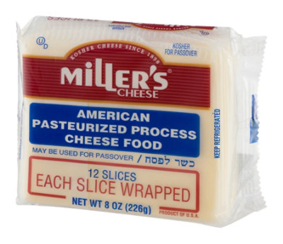 Millers Cheese Cheese American White Sliced - 8 Oz - Image 4