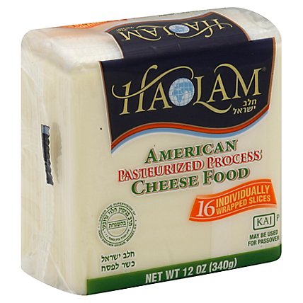 Haolam American Cheese Singles White - 12 Oz - Image 1