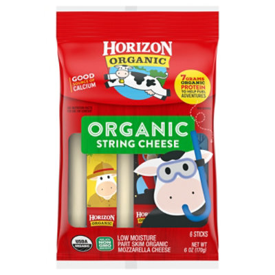 Horizon Organic Cheese String Sticks Mozzarella - 6 Count - Image 2