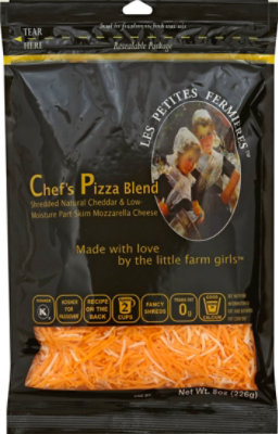 Les Petites Fermieres Cheese Shredded Chefs Pizza Blend - 8 Oz - Image 2