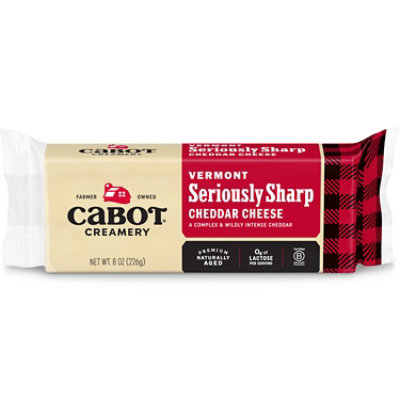 Cabot Creamery Bar Seriously Sharp Cheddar Cheese - 8 Oz - Image 1