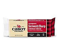 Cabot Creamery Cheese Cheddar Aged Seriously Sharp - 8 Oz