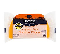 Lucerne Cheese Natural Longhorn Half Moon - 16 Oz