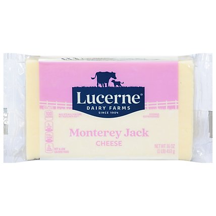 Lucerne Cheese Natural Monterey Jack - 16 Oz - Image 1