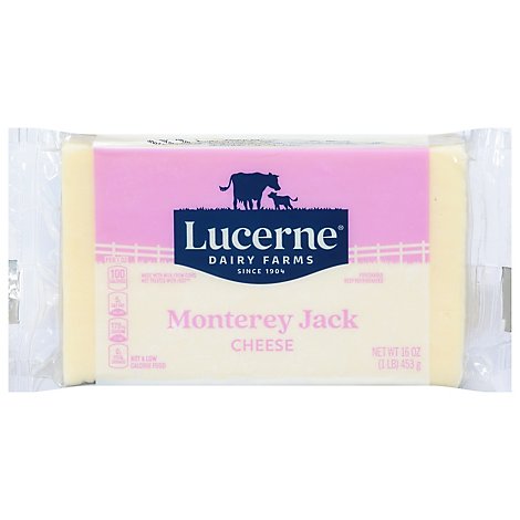 Lucerne Cheese Natural Monterey Jack - 16 Oz
