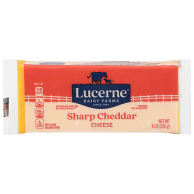 Lucerne Cheese Sharp Cheddar - 8 Oz