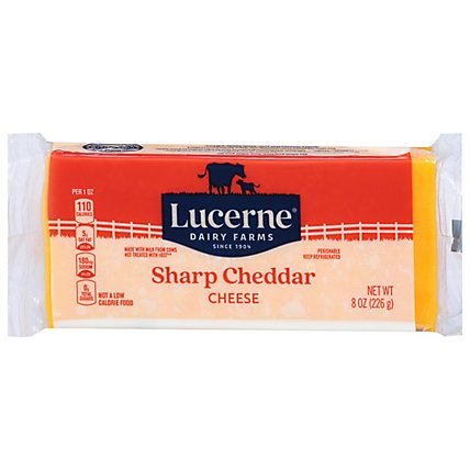 Lucerne Cheese Sharp Cheddar - 8 Oz - Image 2