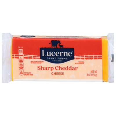Lucerne Cheese Sharp Cheddar - 8 Oz