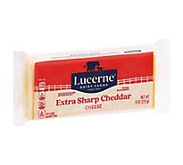 Lucerne Cheese Extra Sharp Cheddar - 8 Oz