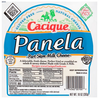 Cacique Panela Part Skim Milk Cheese - 10 Oz