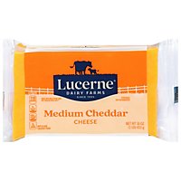 Lucerne Cheese Natural Medium Cheddar - 16 Oz - Image 2