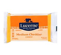 Lucerne Cheese Natural Medium Cheddar - 16 Oz