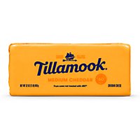 Tillamook Medium Cheddar Cheese Block - 2 Lb - Image 1