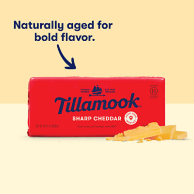 Tillamook Sharp Cheddar Cheese Block - 2 Lb - Image 2