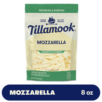 Tillamook Farmstyle Thick Cut Mozzarella Shredded Cheese - 8 Oz - Image 1