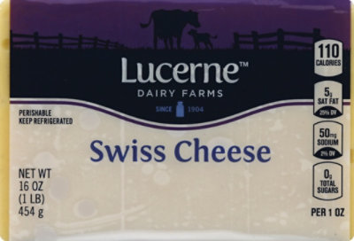 Lucerne Cheese Natural Swiss - 16 Oz - Image 2
