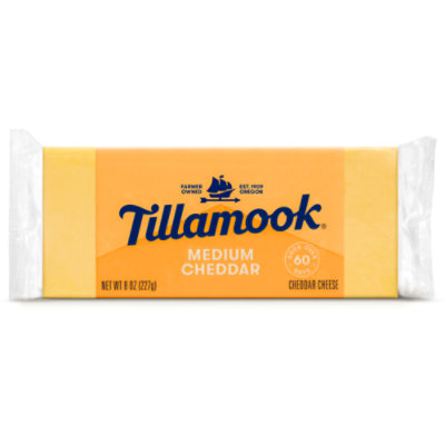 Tillamook Medium Cheddar Cheese - 8 Oz