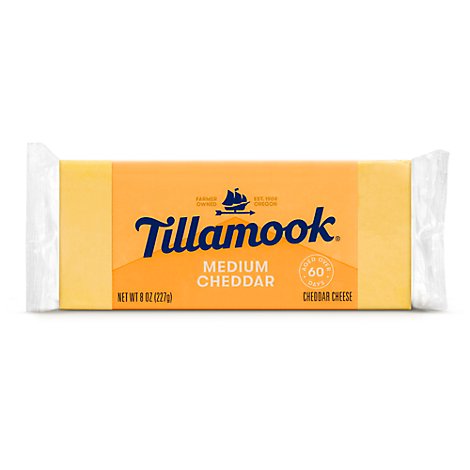 Tillamook Medium Cheddar Cheese Loaf - 8 Oz