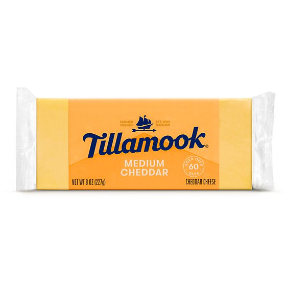 Tillamook Medium Cheddar Cheese - 8 Oz