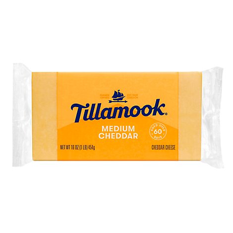 Tillamook Medium Cheddar Cheese Loaf - 16 Oz