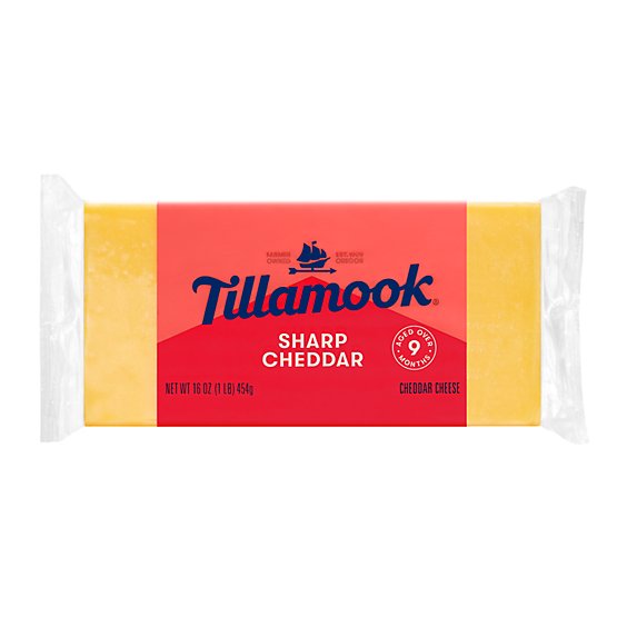 Tillamook Sharp Cheddar Cheese Block - 1 Lb