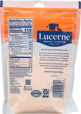 Lucerne Cheese Shredded Medium Cheddar - 8 Oz - Image 5