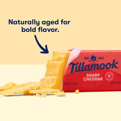 Tillamook Sharp Cheddar Cheese - 8 Oz - Image 2