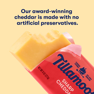 Tillamook Sharp Cheddar Cheese - 8 Oz - Image 5