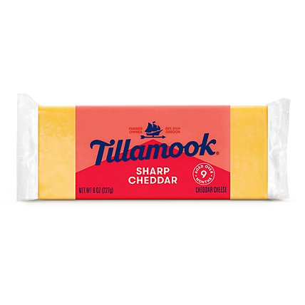 Tillamook Sharp Cheddar Cheese - 8 Oz - Image 1