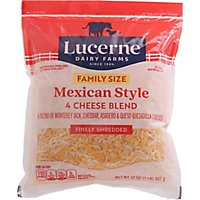 Lucerne Cheese Finely Shredded Mexican Style 4 Cheese Blend - 32 Oz - Image 2