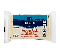 Lucerne Cheese Natural Pepper Jack - 16 Oz