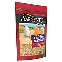 Sargento Cheese Natural Shredded Fine Cut 4 Cheese Mexican - 8 Oz - Image 2