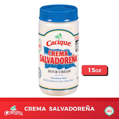 Cacique Salvadornea Crema Salvadoran Style Sour Cream - 15 Fl. Oz. - Image 2