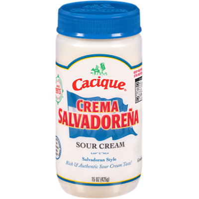 Cacique Salvadornea Crema Salvadoran Style Sour Cream - 15 Fl. Oz.