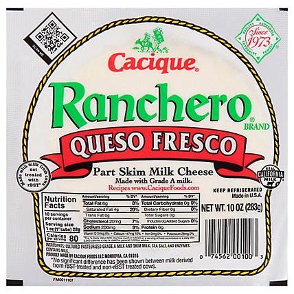 Cacique Ranchero Queso Fresco Cheese - 12 Oz - Image 2