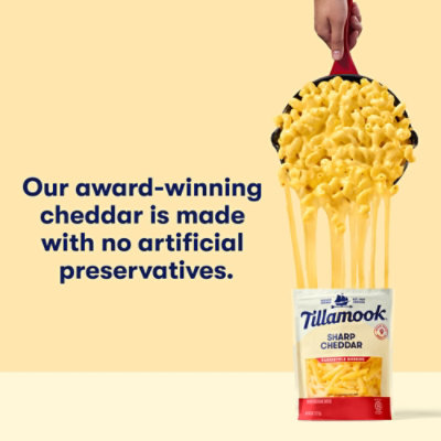 Tillamook Farmstyle Thick Cut Sharp Cheddar Shredded Cheese - 8 Oz - Image 5