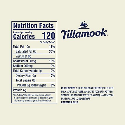 Tillamook Sharp Cheddar Shredded Cheese - 8 Oz - Image 5