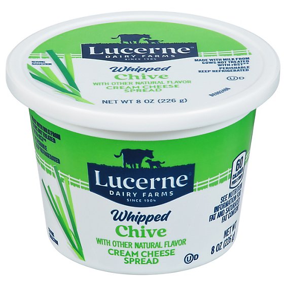 Lucerne Cream Cheese Spread Whipped With Chives - 8 Oz