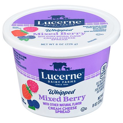 Lucerne Cream Cheese Spread Whipped Mixed Berry Flavor - 8 Oz - Image 2