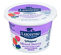 Lucerne Cream Cheese Spread Whipped Mixed Berry Flavor - 8 Oz