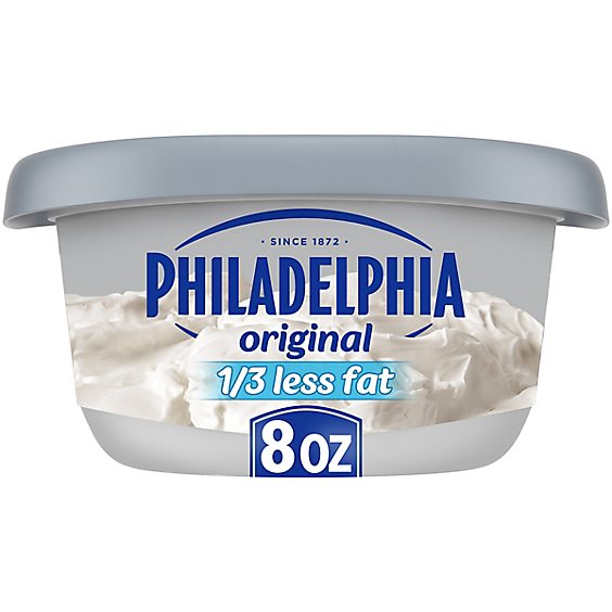 Philadelphia Reduced Fat Cream Cheese Spread with 1/3 Less Fat Tub - 8 Oz