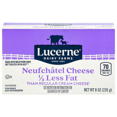 Lucerne Cheese Neufchatel - 8 Oz