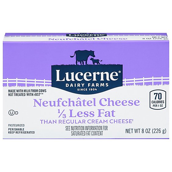 Lucerne Cheese Neufchatel - 8 Oz