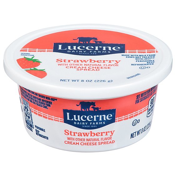 Lucerne Cream Cheese Spread with Strawberries - 8 Oz