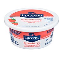 Lucerne Cream Cheese Spread with Strawberries - 8 Oz