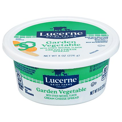 Lucerne Cream Cheese Spread with Garden Vegetables - 8 Oz - Image 1