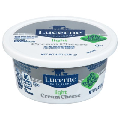 Lucerne Cheese Cream Light - 8 Oz - Image 1