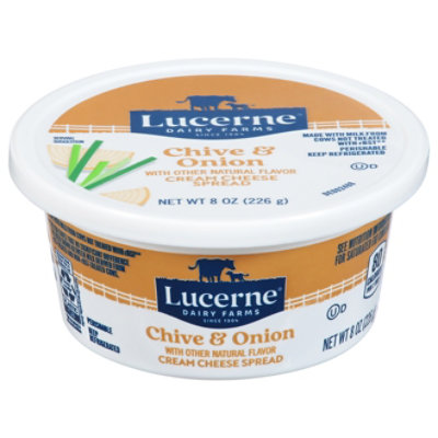 Lucerne Cream Cheese Spread with Chive & Onion - 8 Oz
