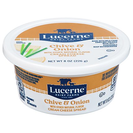 Lucerne Cream Cheese Spread with Chive & Onion - 8 Oz - Image 1