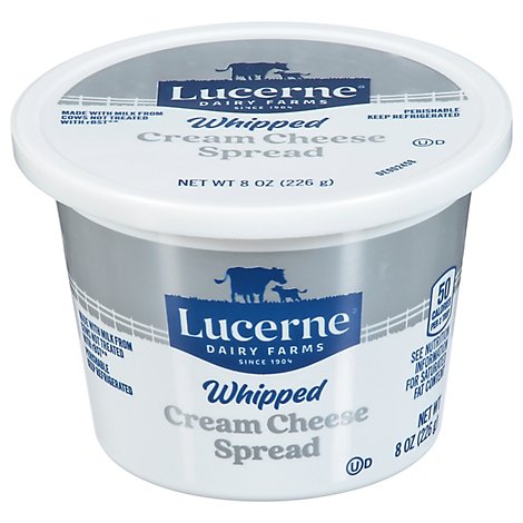 cheese cream whipped lucerne spread oz